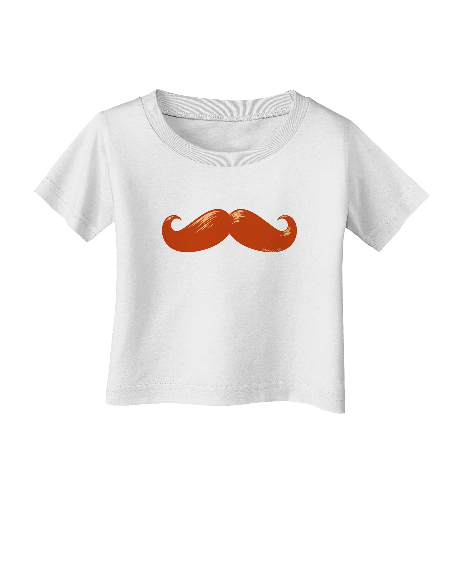 Big Redhead Mustache Infant T-Shirt-Infant T-Shirt-TooLoud-White-06-Months-Davson Sales