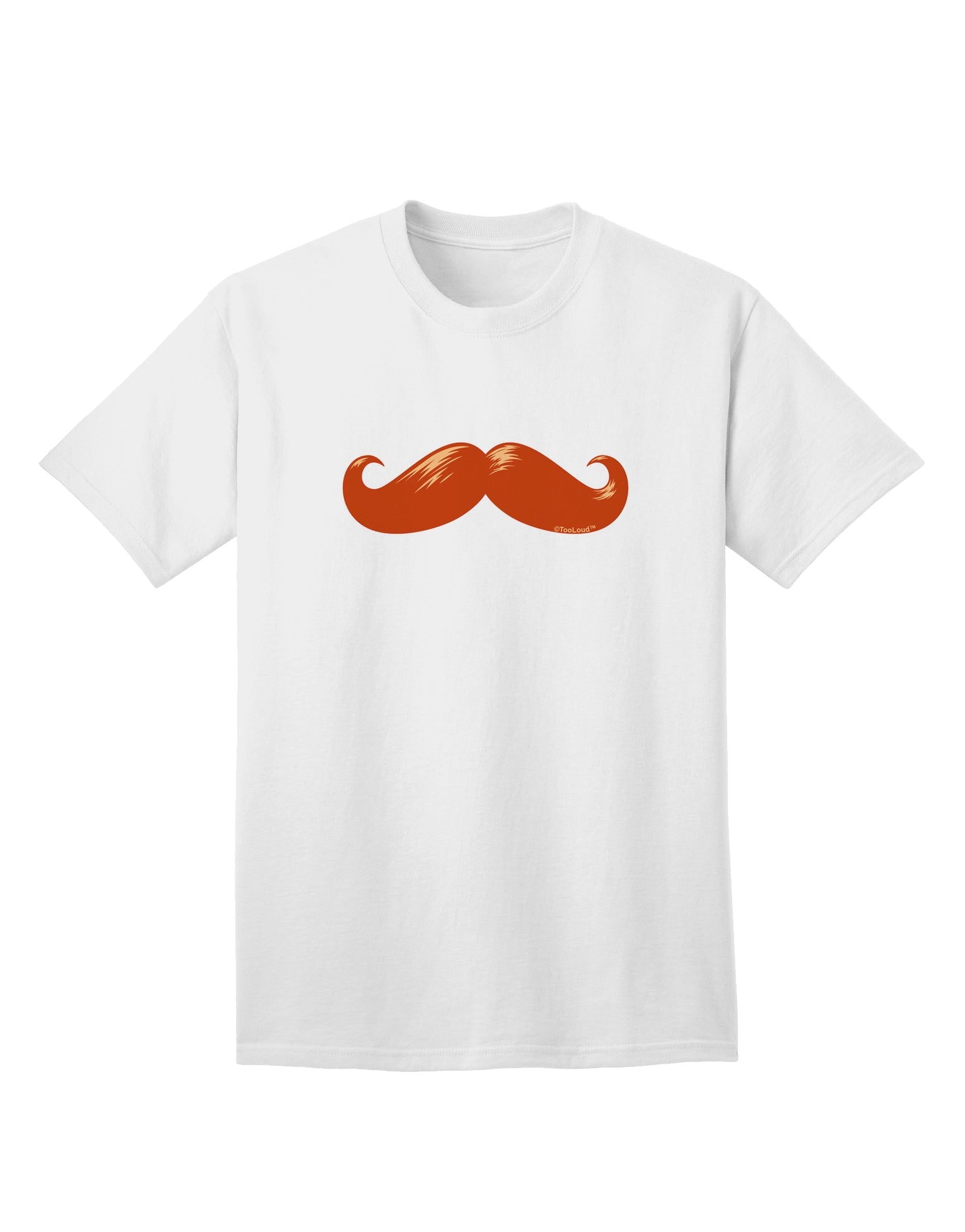 Big Redhead Mustache - Premium Adult T-Shirt for the Modern Man-Mens T-shirts-TooLoud-White-Small-Davson Sales