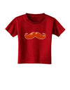 Big Redhead Mustache Toddler T-Shirt Dark-Toddler T-Shirt-TooLoud-Red-2T-Davson Sales