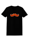 Big Redhead Mustache Womens Dark T-Shirt-TooLoud-Black-X-Small-Davson Sales