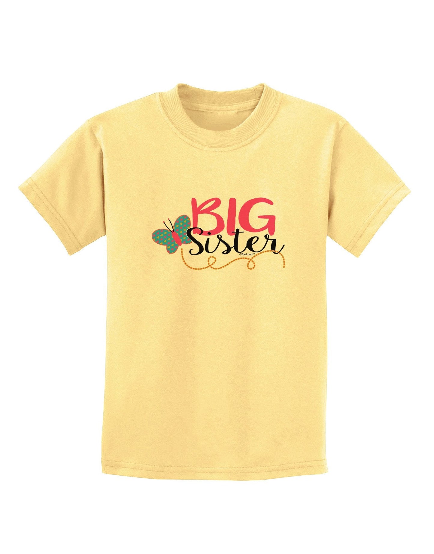 Big Sister Childrens T-Shirt-Childrens T-Shirt-TooLoud-Daffodil-Yellow-X-Large-Davson Sales