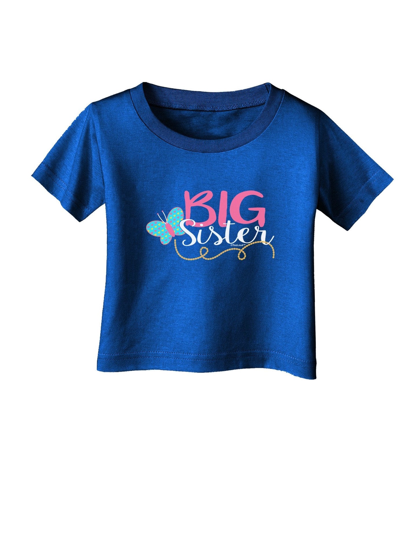 Big Sister Infant T-Shirt Dark-Infant T-Shirt-TooLoud-Royal-Blue-18-Months-Davson Sales