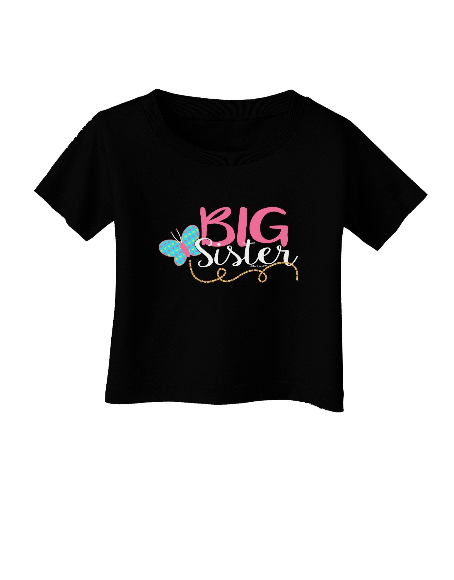 Big Sister Infant T-Shirt Dark-Infant T-Shirt-TooLoud-Black-18-Months-Davson Sales