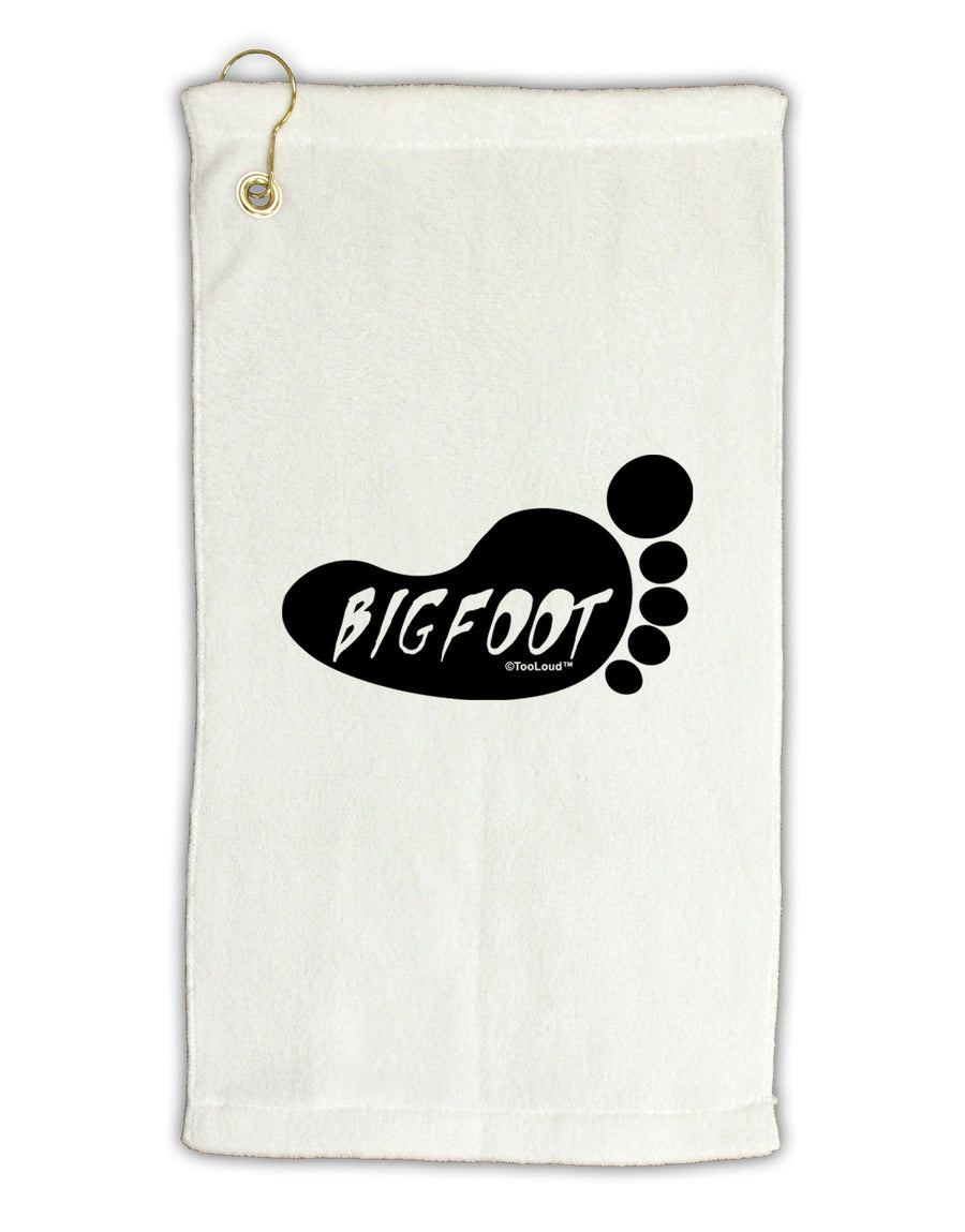 Bigfoot Micro Terry Gromet Golf Towel 16 x 25 inch by TooLoud-Golf Towel-TooLoud-White-Davson Sales