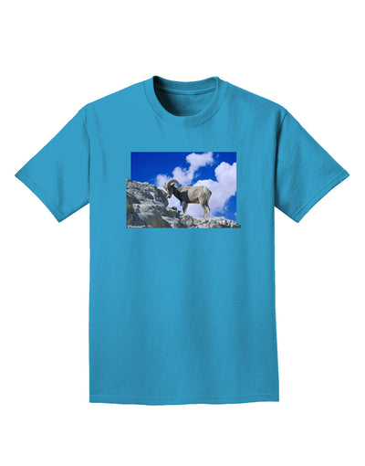 Bighorn Ram Adult Dark T-Shirt-Mens T-Shirt-TooLoud-Turquoise-Small-Davson Sales