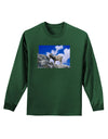 Bighorn Ram Adult Long Sleeve Dark T-Shirt-TooLoud-Dark-Green-Small-Davson Sales