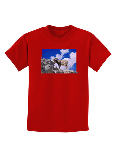 Bighorn Ram Childrens Dark T-Shirt-Childrens T-Shirt-TooLoud-Red-X-Small-Davson Sales