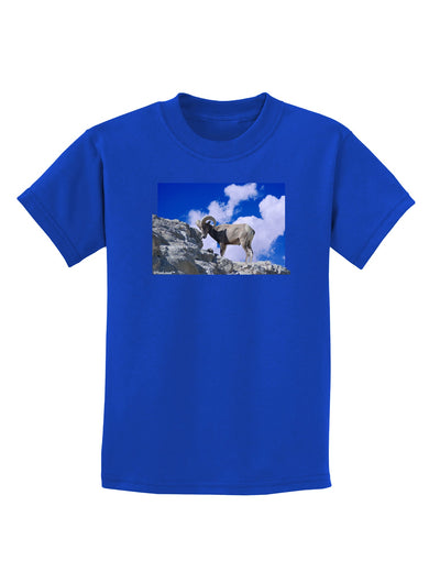 Bighorn Ram Childrens Dark T-Shirt-Childrens T-Shirt-TooLoud-Royal-Blue-X-Small-Davson Sales