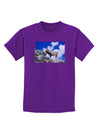 Bighorn Ram Childrens Dark T-Shirt-Childrens T-Shirt-TooLoud-Purple-X-Small-Davson Sales