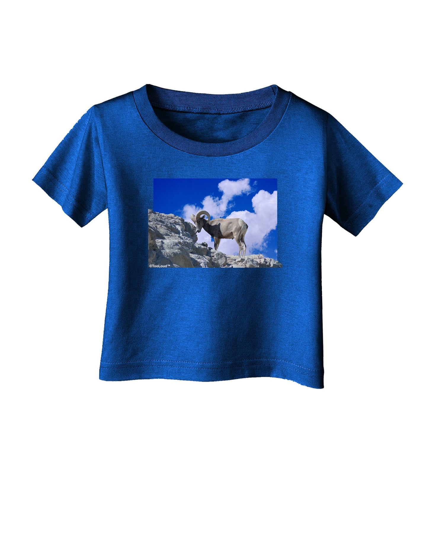 Bighorn Ram Infant T-Shirt Dark-Infant T-Shirt-TooLoud-Royal-Blue-06-Months-Davson Sales