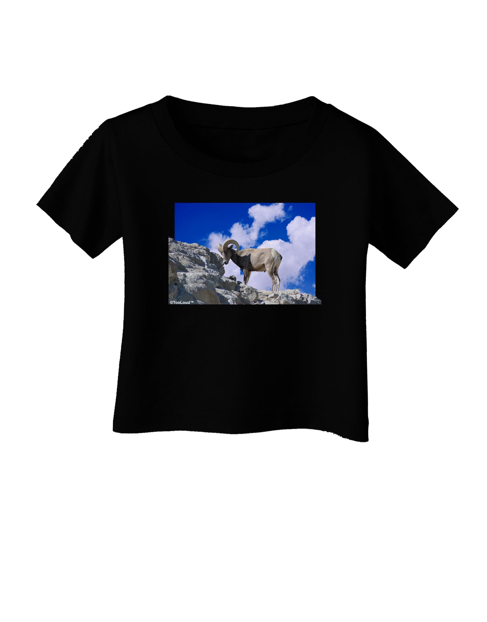 Bighorn Ram Infant T-Shirt Dark-Infant T-Shirt-TooLoud-Black-06-Months-Davson Sales