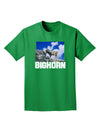 Bighorn Ram Text Adult Dark T-Shirt-Mens T-Shirt-TooLoud-Kelly-Green-Small-Davson Sales