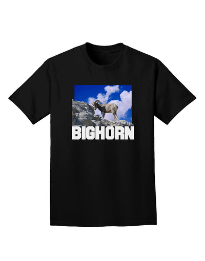 Bighorn Ram Text Adult Dark T-Shirt-Mens T-Shirt-TooLoud-Black-Small-Davson Sales