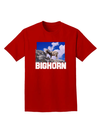 Bighorn Ram Text Adult Dark T-Shirt-Mens T-Shirt-TooLoud-Red-Small-Davson Sales