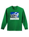 Bighorn Ram Text Adult Long Sleeve Dark T-Shirt-TooLoud-Kelly-Green-Small-Davson Sales