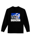 Bighorn Ram Text Adult Long Sleeve Dark T-Shirt-TooLoud-Black-Small-Davson Sales