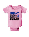 Bighorn Ram Text Baby Romper Bodysuit-Baby Romper-TooLoud-Pink-06-Months-Davson Sales