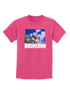 Bighorn Ram Text Childrens Dark T-Shirt-Childrens T-Shirt-TooLoud-Sangria-X-Small-Davson Sales