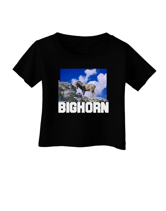 Bighorn Ram Text Infant T-Shirt Dark-Infant T-Shirt-TooLoud-Black-06-Months-Davson Sales
