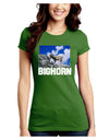 Bighorn Ram Text Juniors Crew Dark T-Shirt-T-Shirts Juniors Tops-TooLoud-Kiwi-Green-Juniors Fitted Small-Davson Sales