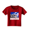 Bighorn Ram Text Toddler T-Shirt Dark-Toddler T-Shirt-TooLoud-Red-2T-Davson Sales