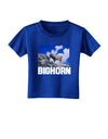 Bighorn Ram Text Toddler T-Shirt Dark-Toddler T-Shirt-TooLoud-Royal-Blue-2T-Davson Sales