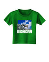 Bighorn Ram Text Toddler T-Shirt Dark-Toddler T-Shirt-TooLoud-Clover-Green-2T-Davson Sales