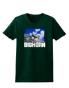 Bighorn Ram Text Womens Dark T-Shirt-TooLoud-Forest-Green-Small-Davson Sales