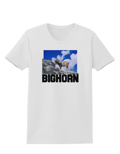 Bighorn Ram Text Womens T-Shirt-Womens T-Shirt-TooLoud-White-X-Small-Davson Sales