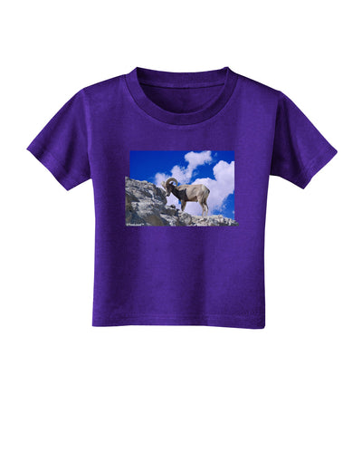 Bighorn Ram Toddler T-Shirt Dark-Toddler T-Shirt-TooLoud-Purple-2T-Davson Sales