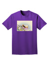 Bighorn Ram Watercolor Adult Dark T-Shirt-Mens T-Shirt-TooLoud-Purple-Small-Davson Sales