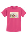 Bighorn Ram Watercolor Childrens Dark T-Shirt-Childrens T-Shirt-TooLoud-Sangria-X-Small-Davson Sales