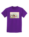 Bighorn Ram Watercolor Childrens Dark T-Shirt-Childrens T-Shirt-TooLoud-Purple-X-Small-Davson Sales