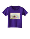 Bighorn Ram Watercolor Toddler T-Shirt Dark-Toddler T-Shirt-TooLoud-Purple-2T-Davson Sales