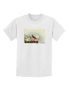 Bighorn Ram WatercolorText Childrens T-Shirt-Childrens T-Shirt-TooLoud-White-X-Small-Davson Sales