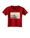 Bighorn Ram WatercolorText Toddler T-Shirt Dark-Toddler T-Shirt-TooLoud-Red-2T-Davson Sales