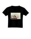 Bighorn Ram WatercolorText Toddler T-Shirt Dark-Toddler T-Shirt-TooLoud-Black-2T-Davson Sales