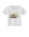 Bighorn Ram WatercolorText Toddler T-Shirt-Toddler T-Shirt-TooLoud-White-2T-Davson Sales