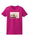 Bighorn Ram WatercolorText Womens Dark T-Shirt-TooLoud-Hot-Pink-Small-Davson Sales