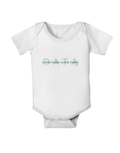 Binary Data Blue Baby Romper Bodysuit-Baby Romper-TooLoud-White-18-Months-Davson Sales