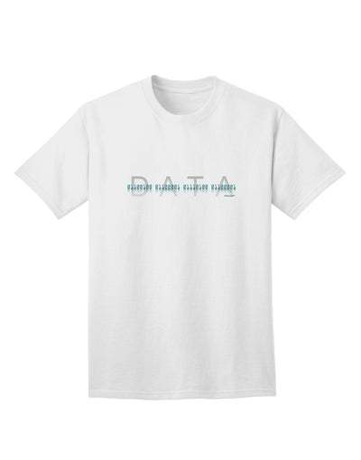 Binary Data Blue - Premium Adult T-Shirt for Tech Enthusiasts-Mens T-shirts-TooLoud-White-XXXX-Large-Davson Sales