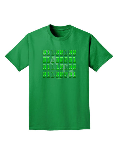 Binary Data Green Adult Dark T-Shirt-Mens T-Shirt-TooLoud-Kelly-Green-XXXX-Large-Davson Sales