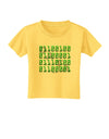 Binary Data Green Toddler T-Shirt-Toddler T-Shirt-TooLoud-Yellow-4T-Davson Sales