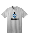 Bio Hazard Heart Blue Adult T-Shirt - A Unique and Stylish Choice for Zombie Enthusiasts-Mens T-shirts-TooLoud-AshGray-Small-Davson Sales