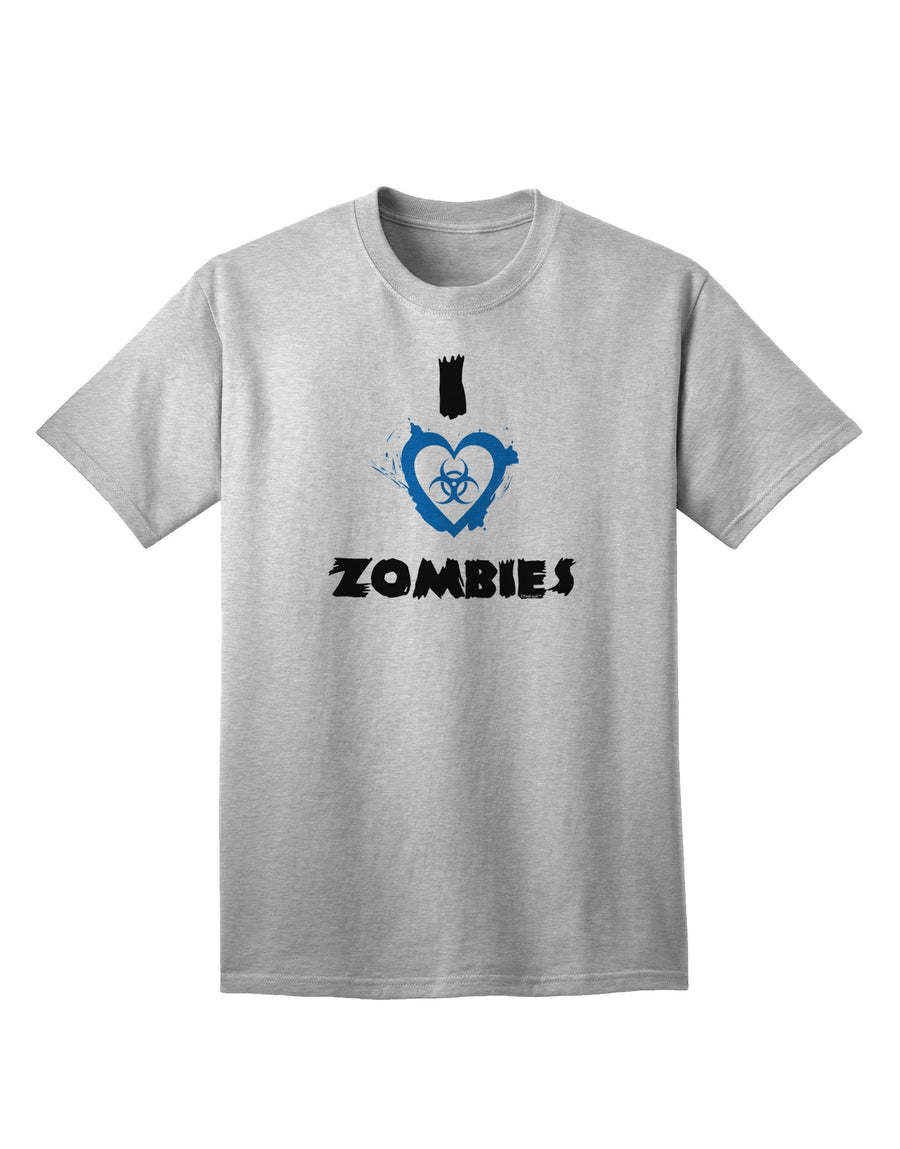 Bio Hazard Heart Blue Adult T-Shirt - A Unique and Stylish Choice for Zombie Enthusiasts-Mens T-shirts-TooLoud-White-Small-Davson Sales