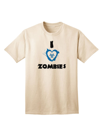 Bio Hazard Heart Blue Adult T-Shirt - A Unique and Stylish Choice for Zombie Enthusiasts-Mens T-shirts-TooLoud-Natural-Small-Davson Sales