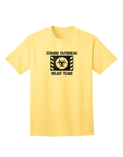 Biohazard Adult T-Shirt - Zombie Outbreak Relief Team-Mens T-shirts-TooLoud-Yellow-Small-Davson Sales