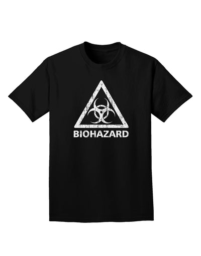 Biohazard Sign Distressed Adult Dark T-Shirt-Mens T-Shirt-TooLoud-Black-Small-Davson Sales