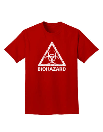 Biohazard Sign Distressed Adult Dark T-Shirt-Mens T-Shirt-TooLoud-Red-Small-Davson Sales