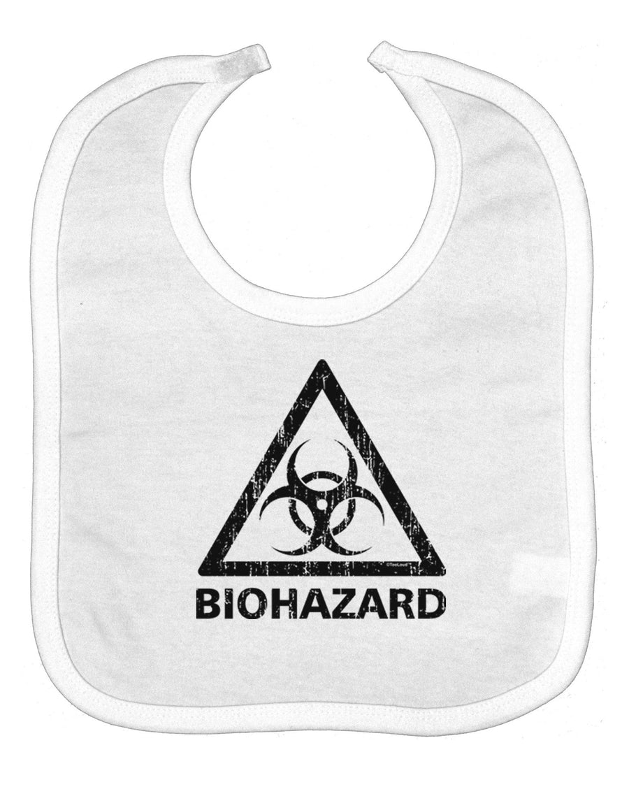 Biohazard Sign Distressed Baby Bib
